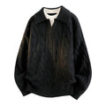 Men's two-piece collared cable knit pullover sweater