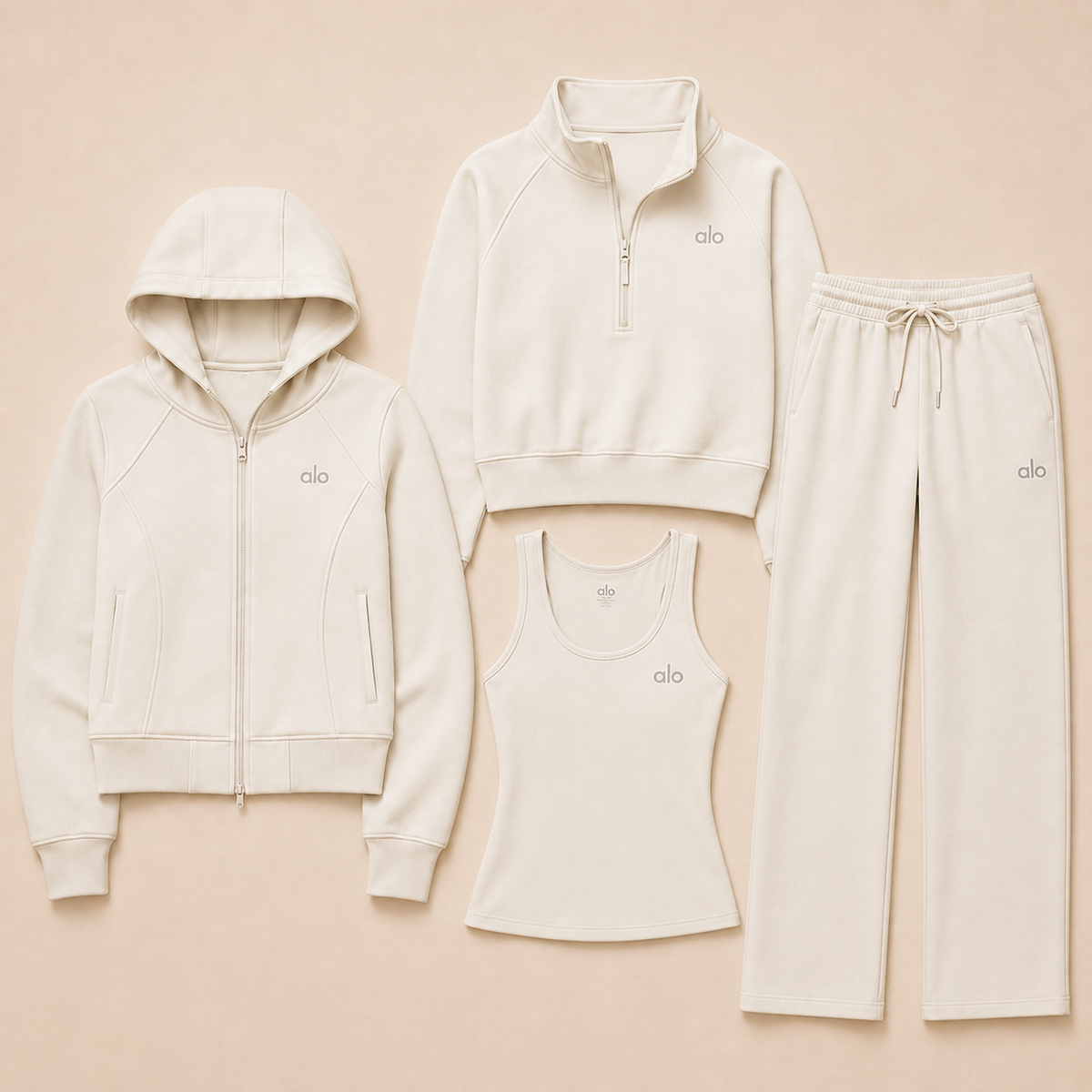 Women's 4-Piece Everyday Comfort Set | Premium Activewear Matching Outfit