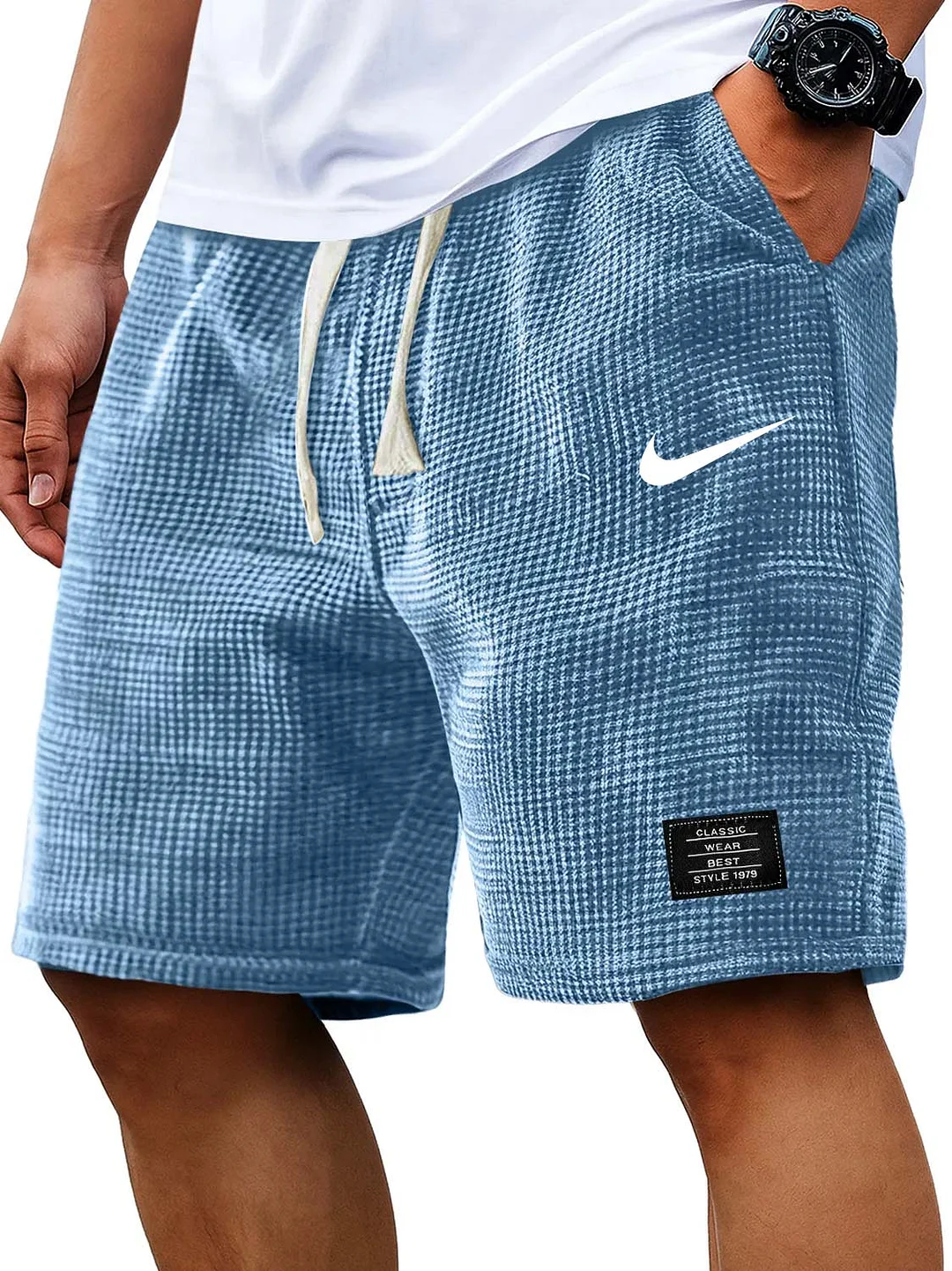 ComfortWaffle Casual Everyday Drawstring Shorts